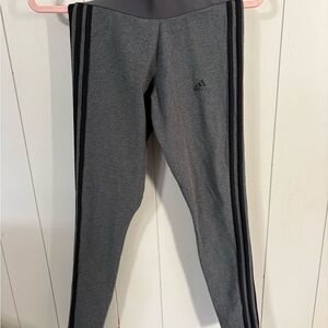Adidas Gray Leggings with Black Accents